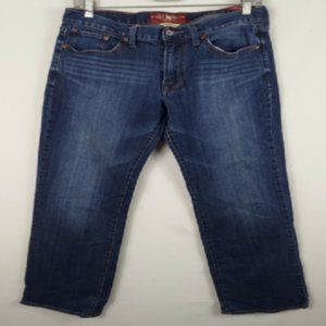 Men's retro straight-leg jeans